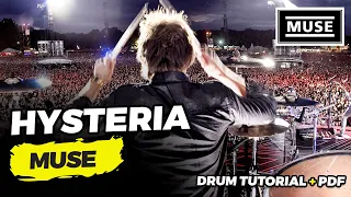 Hysteria (Muse) Drum Tutorial - Full Lesson