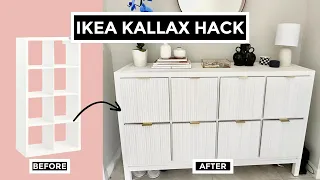 IKEA KALLAX HACK TRANSFORMATION - EASY DIY SIDEBOARD TO ELEVATE YOUR SPACE