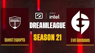 Dota2 - Quest Esports vs Evil Geniuses - Game 1 - DreamLeague Season 21 - Group B