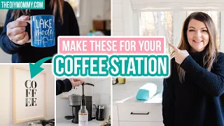 DIY Coffee Bar Ideas you'll want to make NOW with Cricut Joy | The DIY Mommy