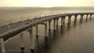 Санкт-Петербург ЗСД (Западный Скоростной Диаметр) в районе Канонерского острова