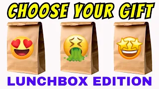 Choose Your Gift...! Lunchbox Edition 🍔🍕🍦 How Lucky Are You? 😱 TEST YOU BRAIN 🔥 Gift Box Chalenge