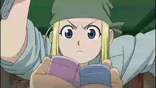 Edward gives Winry a present