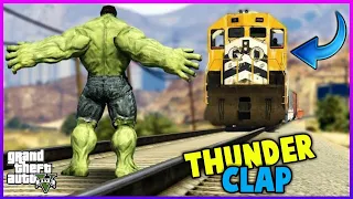 🔥Hulk vs Train | Who Will Win? | Gta V | Can Hulk Stop The Train? - cosmic gamer