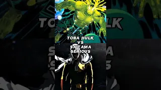 toba hulk vs Anime characters | Who is Strongest #shorts #anime #marvel #saitama #hulk #edit