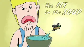 The fly in the soup - Funny Cartoon by @darkcartoon - Hilarious Cartoon Compilation