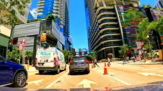 driving through Little Havana / Brickell and Coral Gables 4k