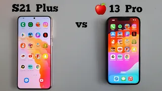 iphone 13 Pro vs Galaxy S21 Plus || Speed Teet