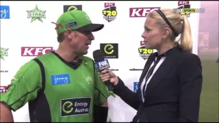 Shane warne vs Marlon samuels Post match interview