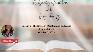 Obedience in Worshipping God Alone - UGP - Exodus 20:1-11 #sundayschool