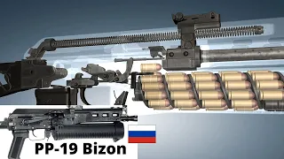 3D Animation & Facts: PP-19 Bizon Submachine Gun