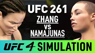 UFC 261 - Zhang Weili vs Rose Namajunas - EA Sports UFC 4 Simulation (CPU vs CPU)