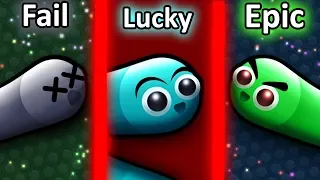 FAIL vs EPIC vs LUCKY in Slither.io