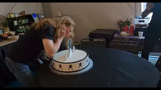 Megadeth's frontman Dave Mustaine's 60th bday from backstage in Boston