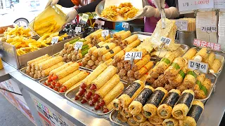 $0.8 sold 1000 Fish cakes a day! (cheese, sausage etc.) / Korean street food