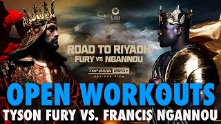 Tyson Fury vs. Francis Ngannou Open Workouts | Live Stream