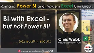 BI with Excel - but not Power BI! | Chris Webb