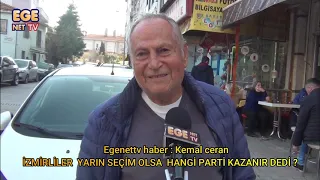 İZMİRLİLER  YARIN SEÇİM OLSA  HANGİ PARTİ KAZANIR DEDİ ?