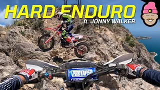 HILL CLIMB BATTLE WITH JONNY WALKER | HARD ENDURO POV