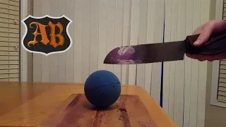 EXPERIMENT Glowing 1000 Degree KNIFE VS NERF BALL