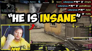 s1mple reacts to other CSGO PROS PLAYS