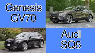 Audi SQ5 VS Genesis GV70 3.5T comparison // The upstart and the best seller.