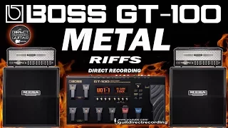BOSS GT 100 METAL Tone - MESA BOOGIE Dual Rectifier Simulation Free Settings
