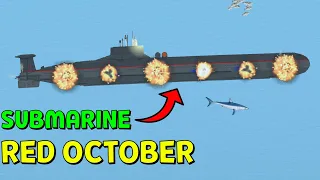 Bombs Exploded on Red October Submarine | Floating Sandbox