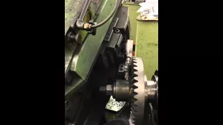 cutting bevel gears for 8" scale Burrell tractor on Gleason gear shaper