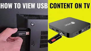 How to connect a USB pen drive to TV to view photos, videos, music and files.