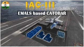 EMALS based CATOBAR system for IAC III(3rd Indigenous Aircraft Carrier) #indiannavy