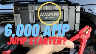 Avapow 6000A 32000mah Car Battery Jump Starter▶️ Best Car Jumper Reviews