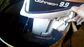 Джонсон 9,9 запуск после ремонта