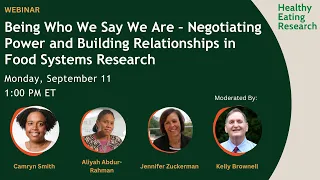 Being Who We Say We Are – Negotiating Power and Building Relationships in Food Systems Research
