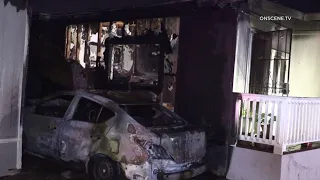 Woman's ex-boyfriend arrested for setting her car and  home ablaze after domestic dispute