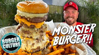 Burger Culture's 5lb Monster Cheeseburger Challenge!!