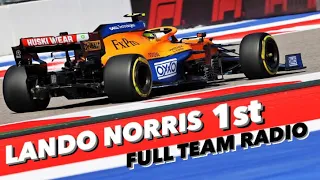 Lando Norris First Pole Full Team Radio Russian GP Qualifying 2021