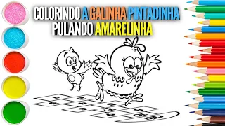 Colorindo a Galinha Pintadinha com o Pintinho Amarelinho: Uma Aventura Divertida para Crianças!