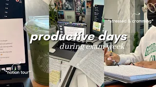 study vlog | productive exam week (catching up on lectures, my midterm results, ft Notion📝)