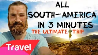 Backpacking South America | 13 COUNTRIES IN 3 MINUTES + Budget and information | HD GOPRO Backpaco