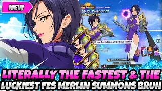 *LITERALLY THE FASTEST & LUCKIEST SUMMONS* ON THE NEW FESTIVAL MERLIN 50M DL BANNER (7DS Grand Cross