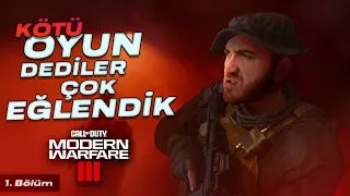 KÖTÜ OYUN DEDİLER ÇOK EĞLENDİK - CoD MW3 Story Mode Part #1