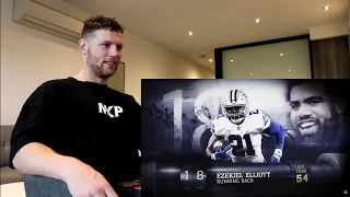 Rugby Player Reacts to EZEKIEL ELLIOT (RB, Cowboys) #18 The NFL's Top 100 Players of 2019!