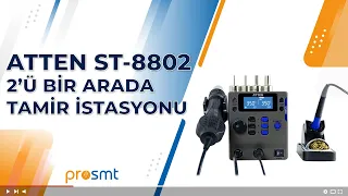 İkisi Bir Arada Tamir İstasyonu ATTEN ST-8802 Lehimleme İstasyonu İncelemesi | Lehimleme Ekipmanları