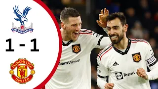 Crystal Palace vs Manchester United 1-1 - All Goals & Highlights 2023