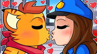 ¡SRGATO da su PRIMER BESO con una CHICA POLICIA! 😘❤️ BESO A UNA POLICIA LINDA | MINECRAFT ROLEPLAY