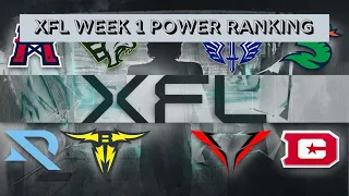 XFL 2023: Week One Power Rankings, Lots Of Movement