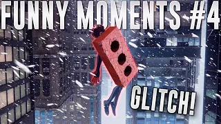 SPIDERMAN TURNS INTO A BRICK GLITCH! - Spider-Man Miles Morales WTF Fails & Funny Moments #4
