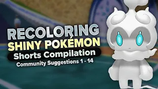 Serentix Shorts Compilation | Recoloring Shiny Pokémon Based on YOUR Suggestions (Parts 1 - 14)