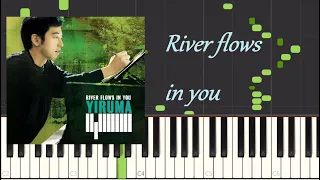 Yiruma - River flows in you piano tutorial (Synthesia) 100 %